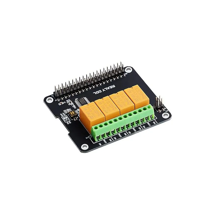 4 Channel Relay Hat Board for Raspberry Pi 4B/3B