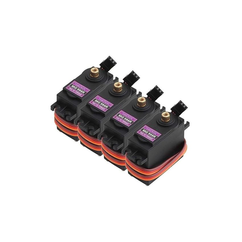 MG996R,Digital Servo Motor for RC Helicopter and Robots, 4-Pack,55g Metal Gear
