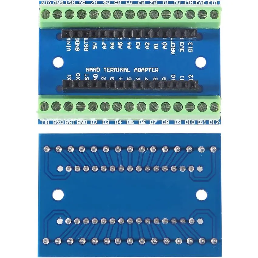 Nano Terminal Adapter V1.0 - Compact Design, Compatible with Arduino and Raspberry Pi
