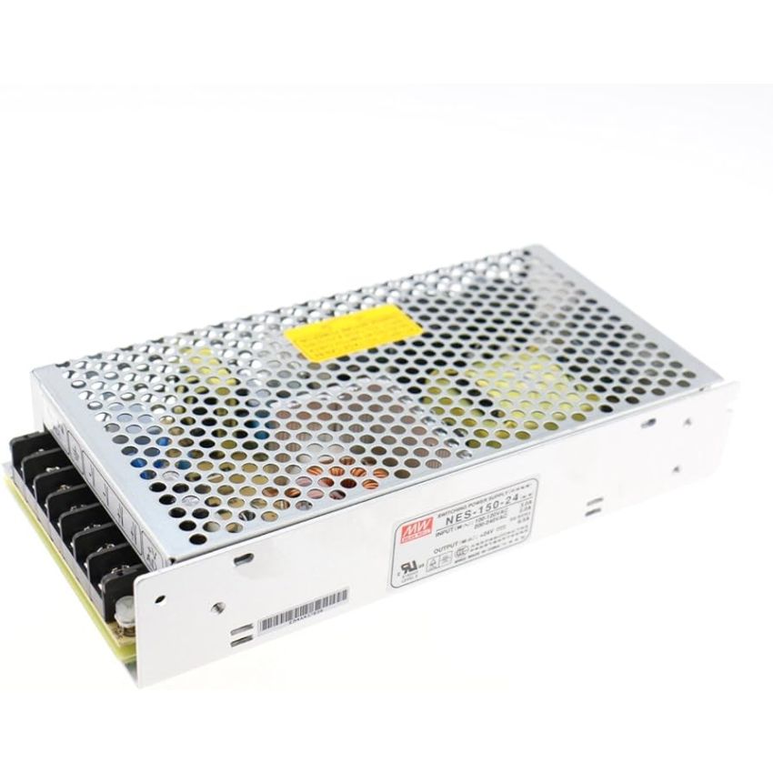 Mean Well (S-150-24) 24V 6.5A, AC-DC Enclosed Power Supply - 24Vdc at 6.5A