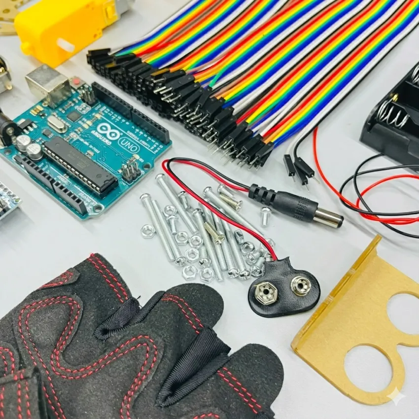Hands Gesture Control Robo Car Kit