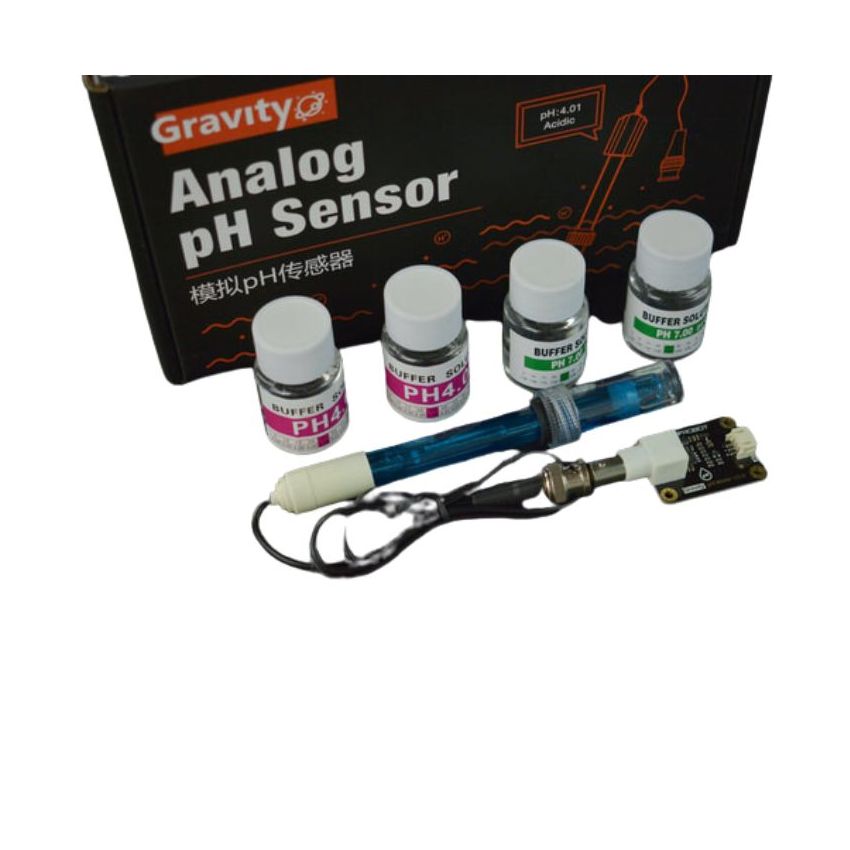 Analog, pH Sensor Meter Kit for Arduino - High Accuracy pH Measurement for Water Quality Testing, 3.3-5.5V