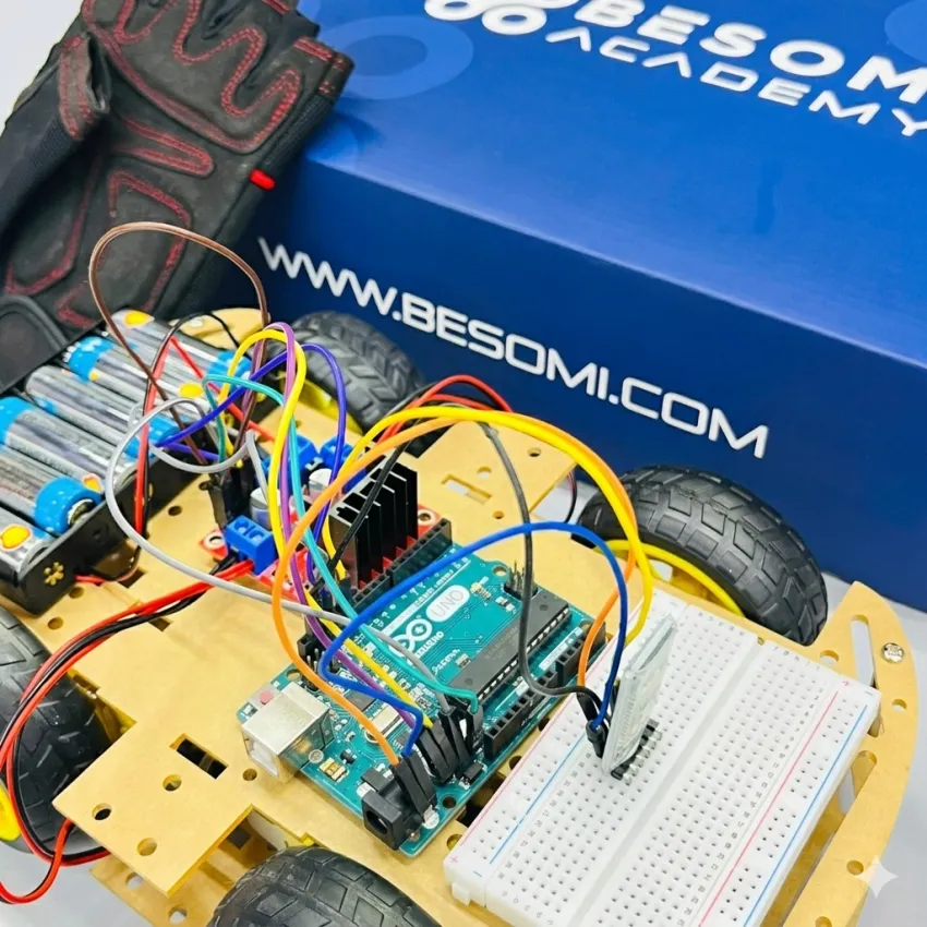 Hands Gesture Control Robo Car Kit