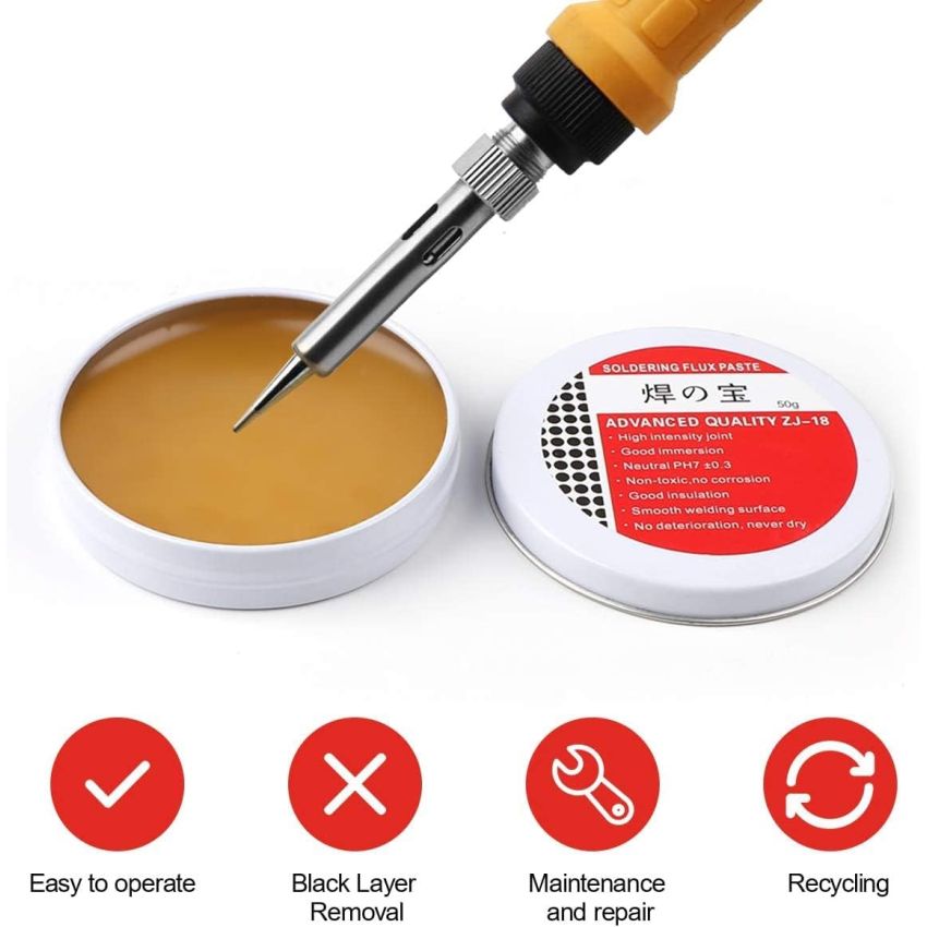 ZJ-18 ,Soldering Paste 50g – Lead-Free, Neutral pH, High-Quality Jointing