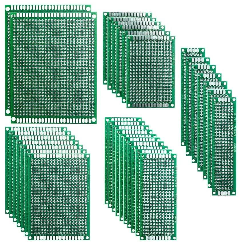 PCB Board Prototype Kit, 5 Sizes, 32 Pcs,Double Sided