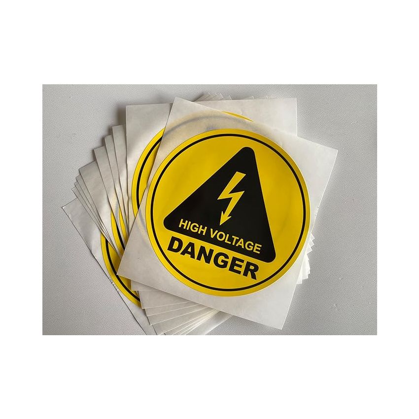 Poskornwel 10cm 10 PCS High Voltage Danger Warning Labels  (10-15 WORKING DAYS subject to availability )