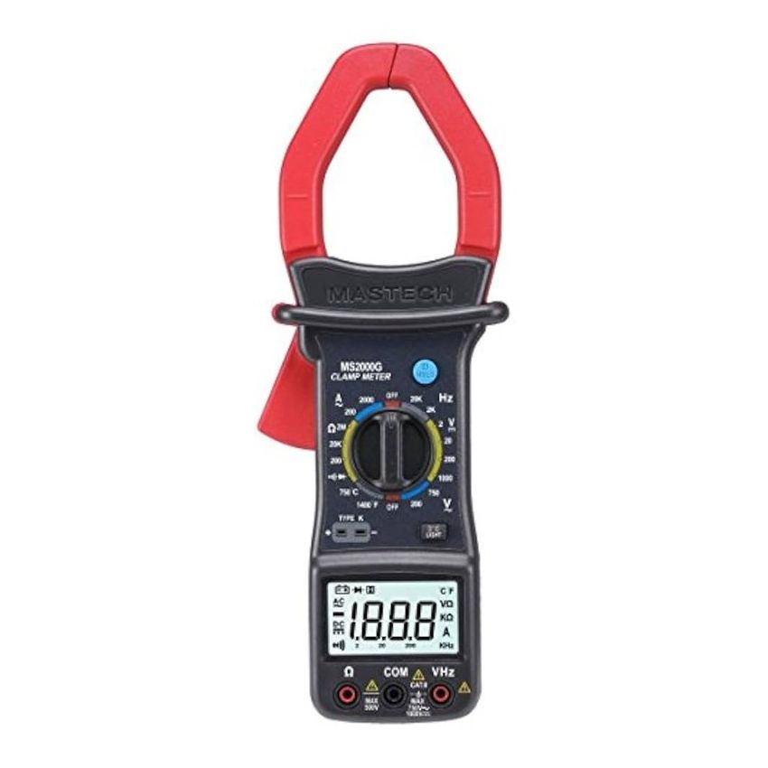 MASTECH MS2000G 2000A Digital AC/DC Clamp Meter – 2000‑count Display
