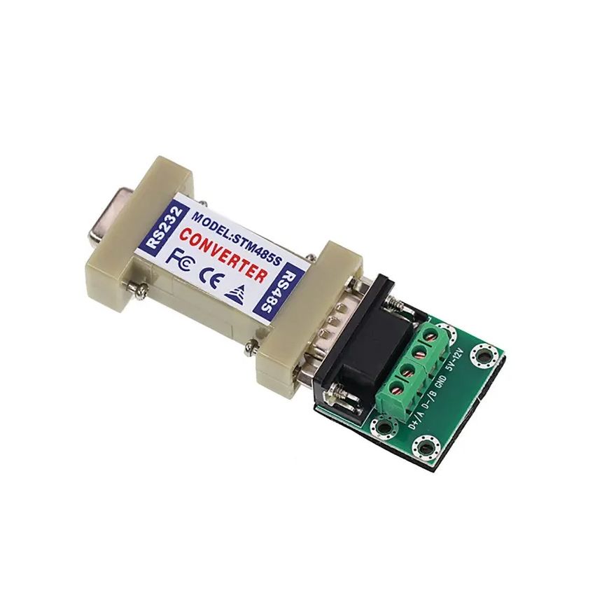RS232 to RS485 Converter, Bi-Directional Serial Adapter, Auto Transceiver, DB9 Connector