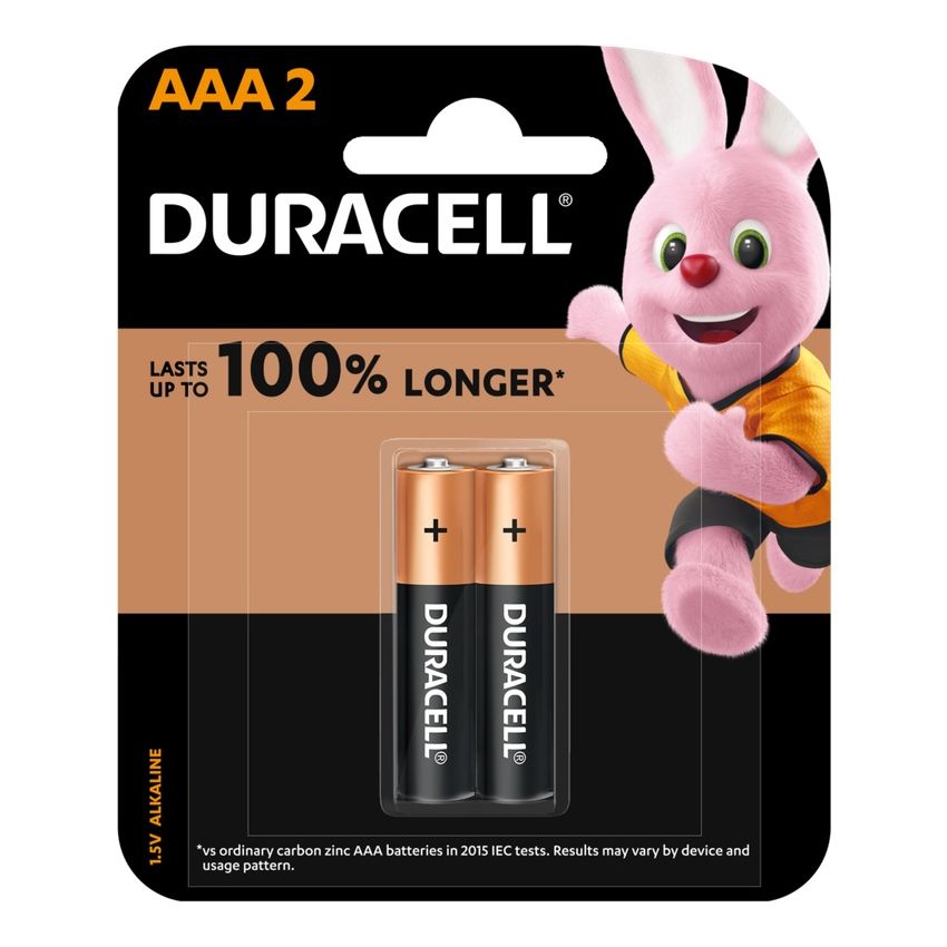 Duracell Optimum Series 032631 Battery, 1.5 V AAA x 2PCS Alkaline