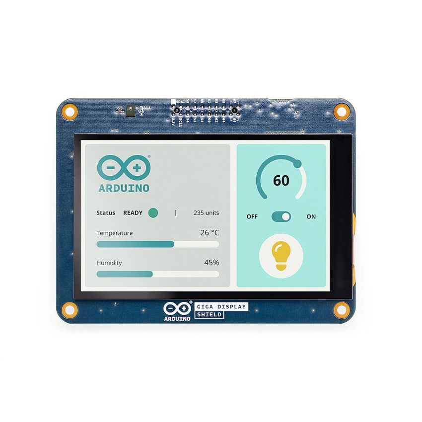 Arduino GIGA Display Shield Bundle - 3.97” Touchscreen with GIGA R1 WiFi Board