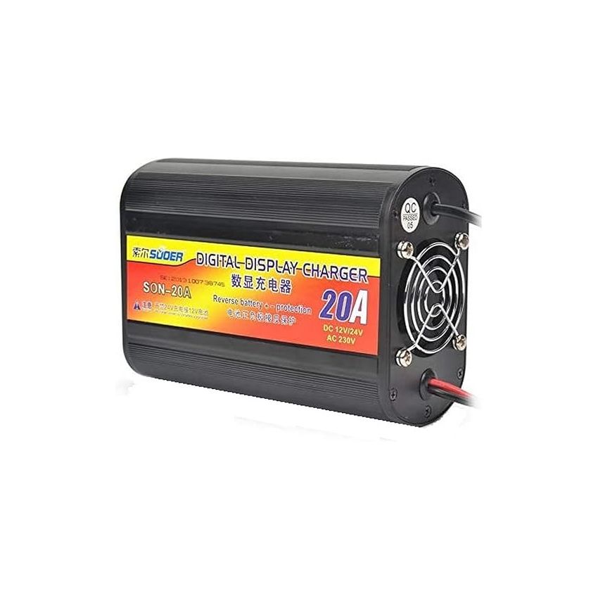 SON-20A+ Battery Charger, Smart Charger, 12V/24V Output, 20A Max Current