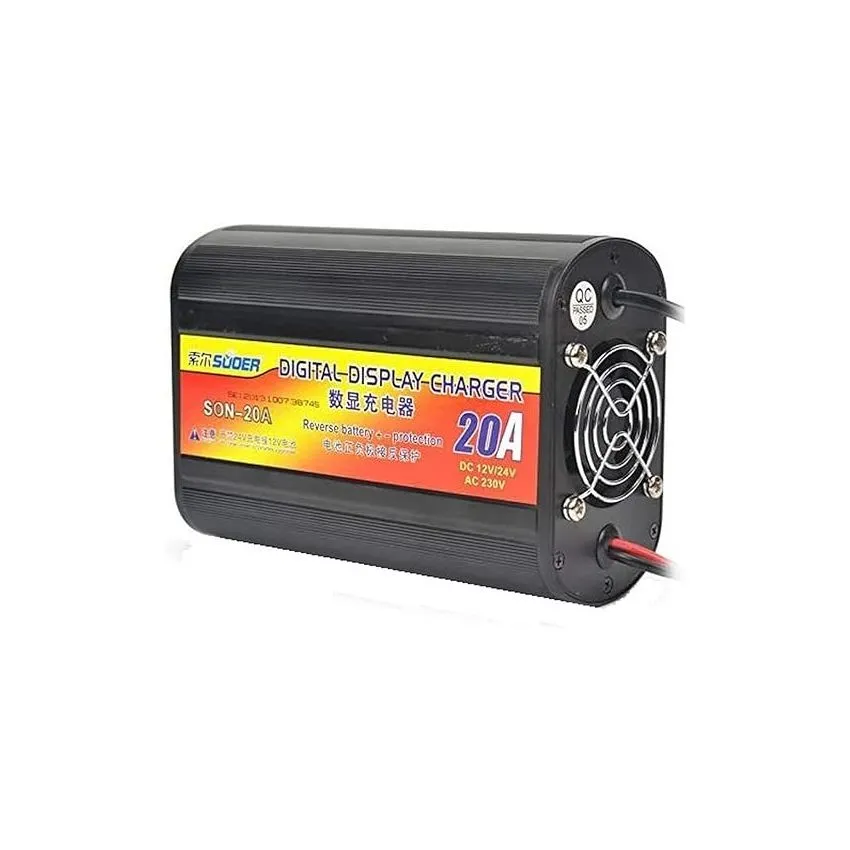 SON-20A+ Battery Charger, Smart Charger, 12V/24V Output, 20A Max Current