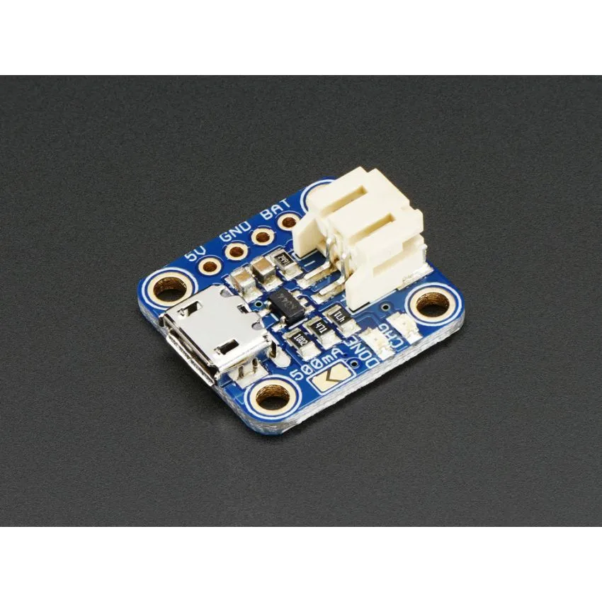 Adafruit 3.7V, 100mA Battery Charger