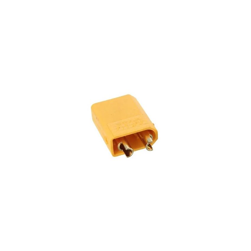 XT30 Male Connector, 2-Pin DC Plug, 15A Rated Current
