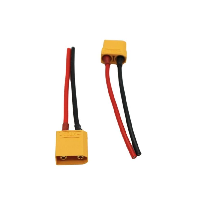 XT90 Connector with Cable M/F, High Current 90A Connector, Pre-Soldered
