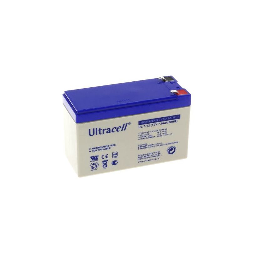 UL7-12 - Ultracell, 6.5Ah, 12V, Lead-Acid Battery