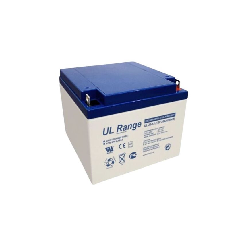 UL26-12 - Ultracell, Lead-Acid Rechargeable Battery, 12V, 26Ah