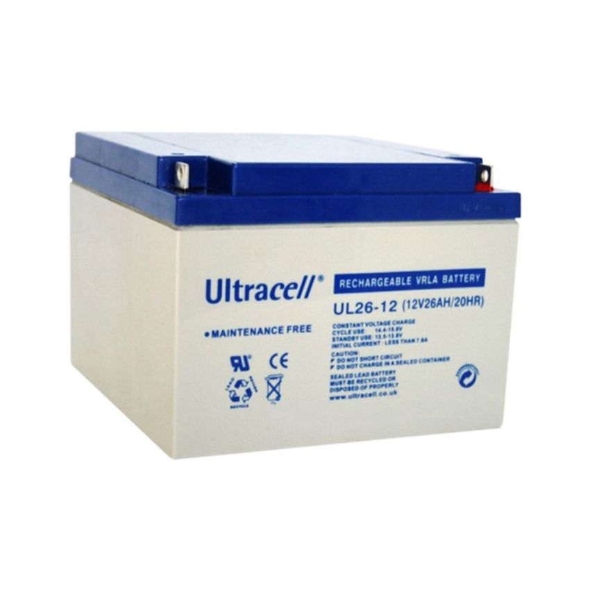 UL26-12 - Ultracell, Lead-Acid Rechargeable Battery, 12V, 26Ah