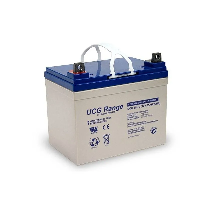 UCG35-12 - Ultracell, Lead-Acid  Rechargeable Battery, 12V, 35Ah
