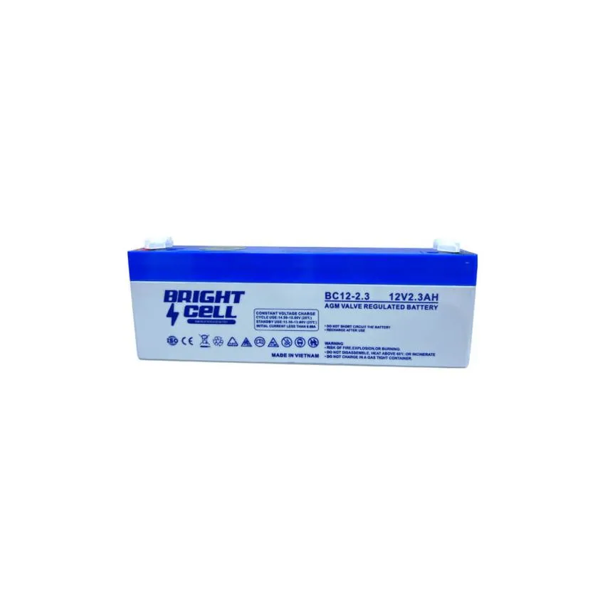 Bright Cell BC12‑2.3 12V 2.3Ah SLA (Sealed Lead‑Acid) Rechargeable Battery