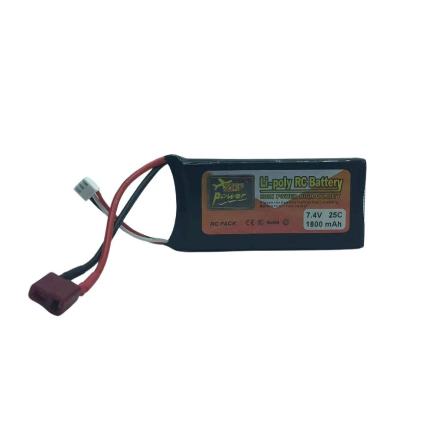 2s Li-Po Battery 25C, 1800mAh, 7.4V