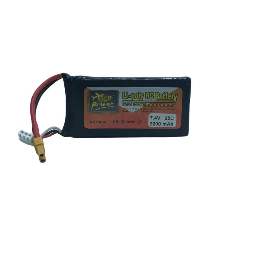 2s Li-Po Battery 25C, 2200mAh, 7.4V