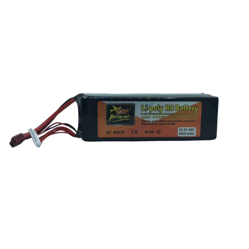 6s Li-Po Battery 45C, 5500mAh, 22.2V