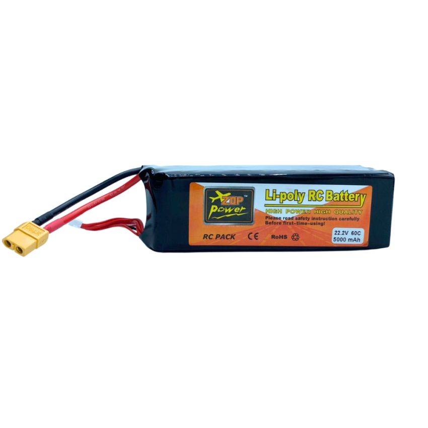 6s Li-Po Battery 60C, 5000mAh, 22.2V