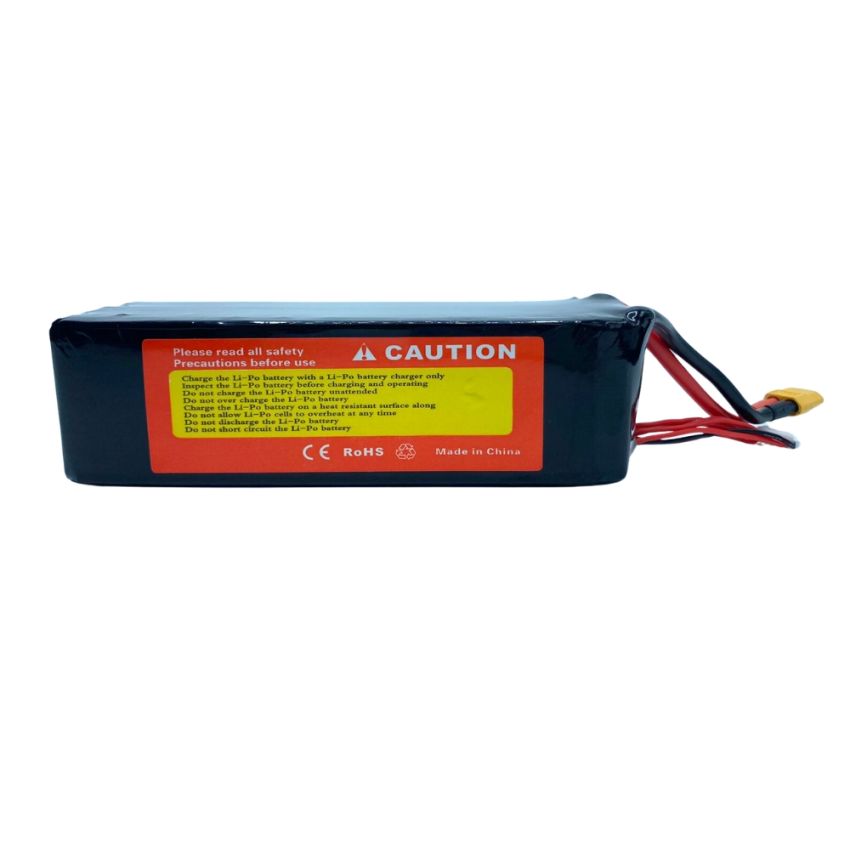 6s Li-Po Battery 25C, 10000mAh, 22.2V