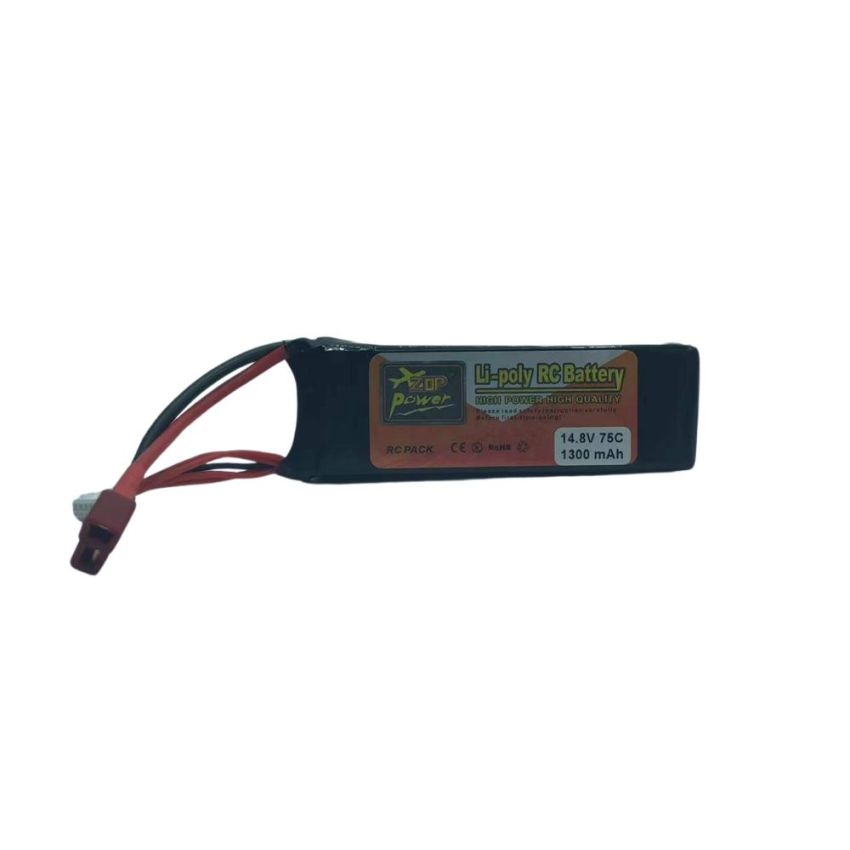 4S Li-Po Battery 75C, 1300mAh, 14.8V