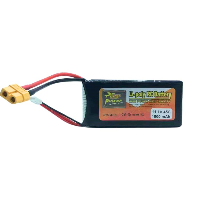 3s Li-Po Battery 45C, 1800mAh, 11.1V