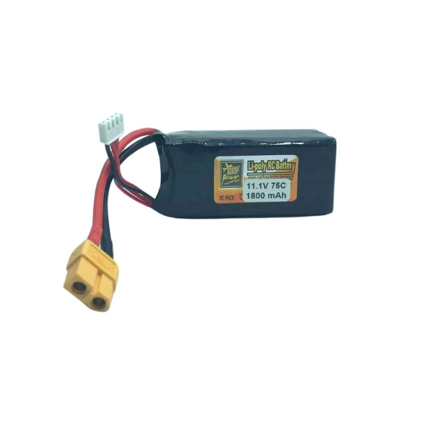 3s Li-Po Battery  75C, 1800mAh, 11.1V