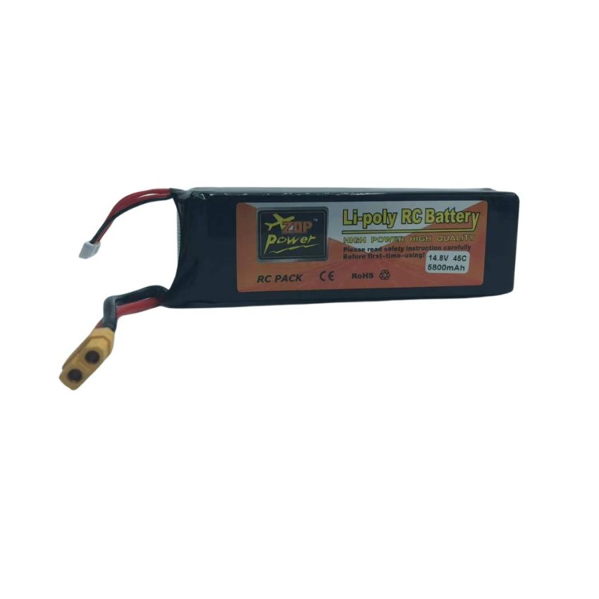 4s Li-Po Battery  45C, 5800mAh, 14.8V
