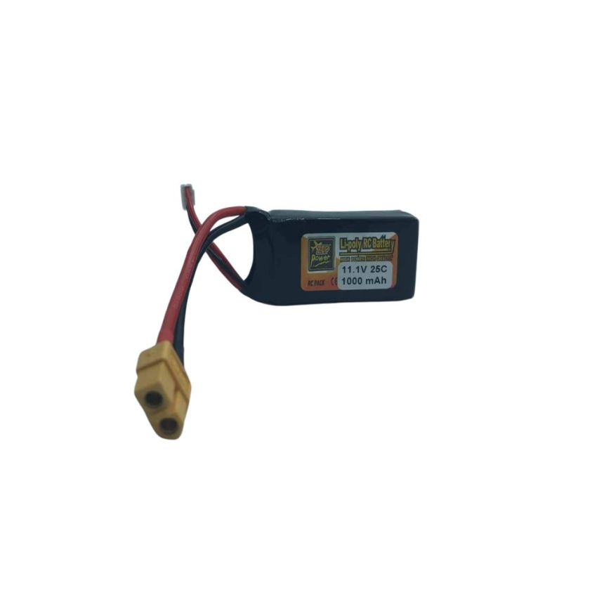 3s Li-Po Battery  25C, 1000mAh, 11.1V