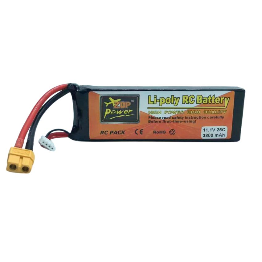 3s Li-Po Battery  25C, 3800mAh, 11.1V