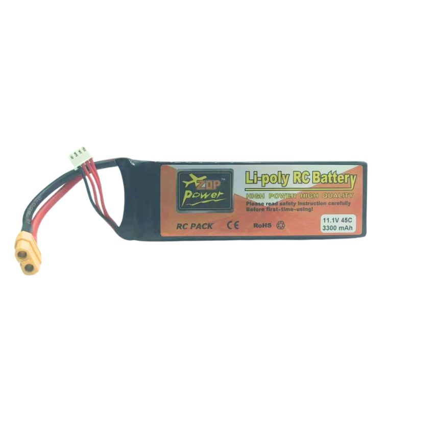3s Li-Po Battery 45C, 3300mAh, 11.1V