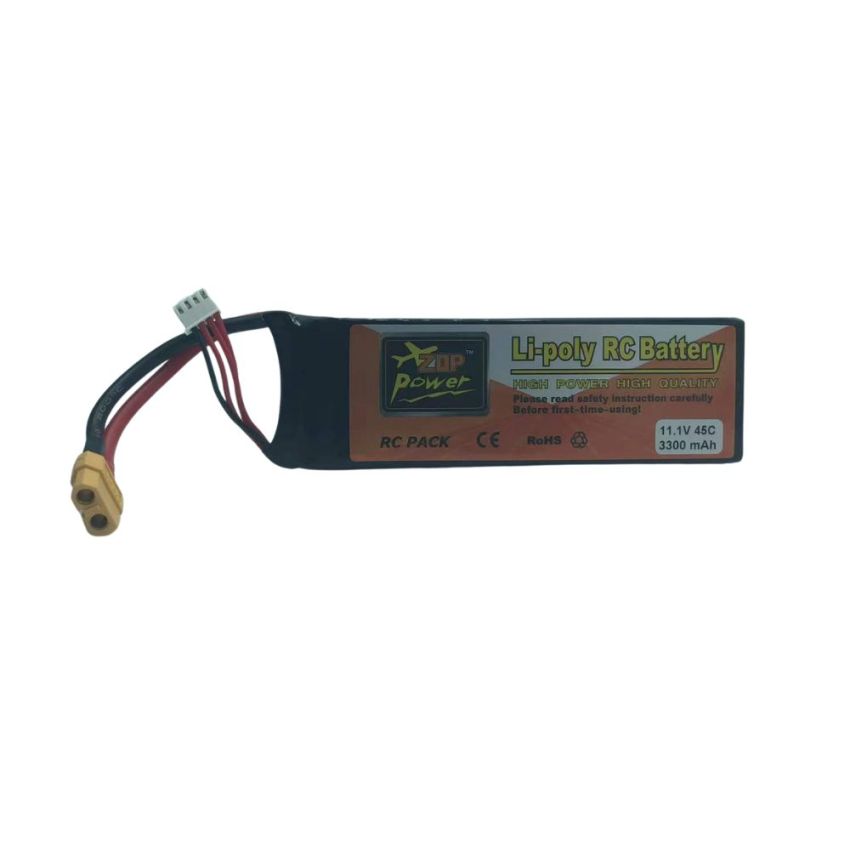 3s Li-Po Battery 45C, 3300mAh, 11.1V