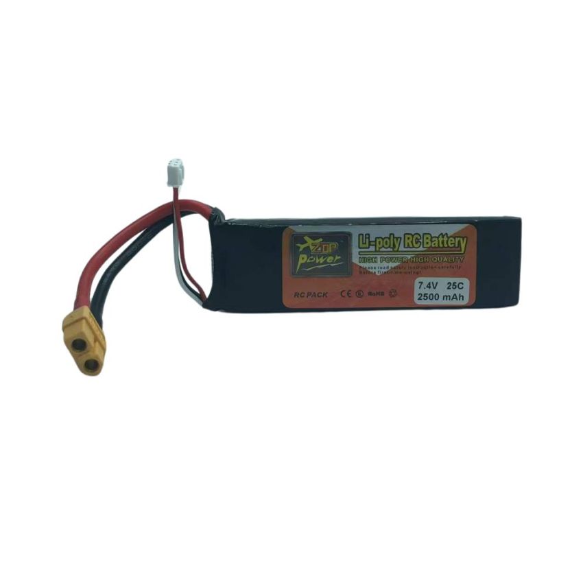 2s Li-Po Battery Fatshark Goggles, 2500mAh, 7.4V