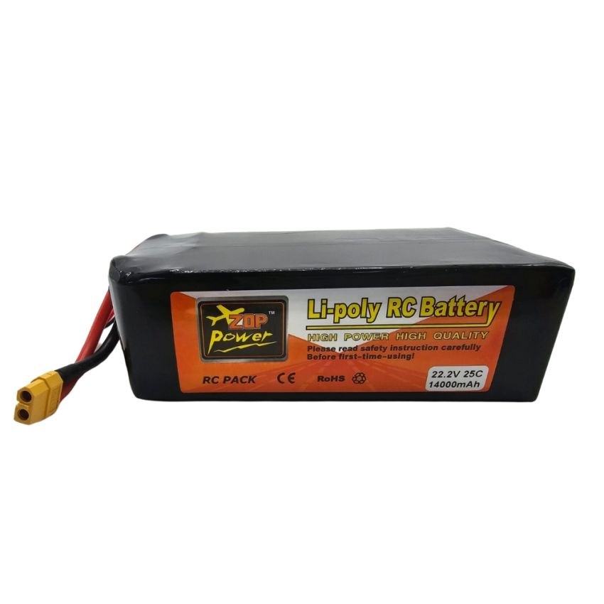 6s Li-Po Battery 25C, 14000mAh, 22.2V