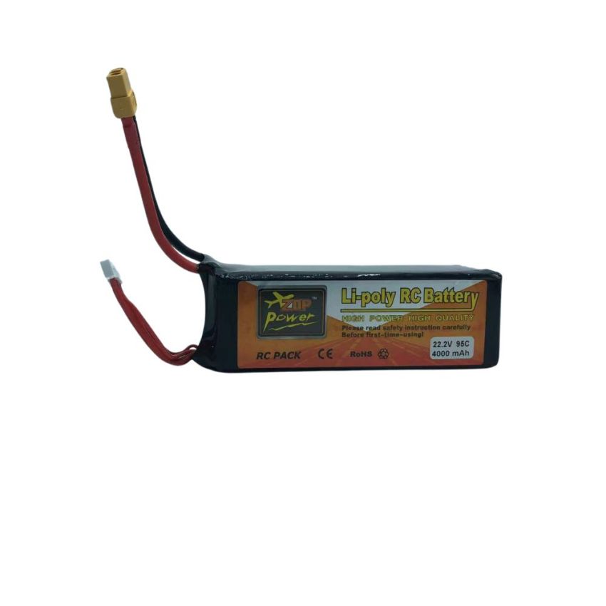6s Li-Po Battery 95C, 4000mAh, 22.2V