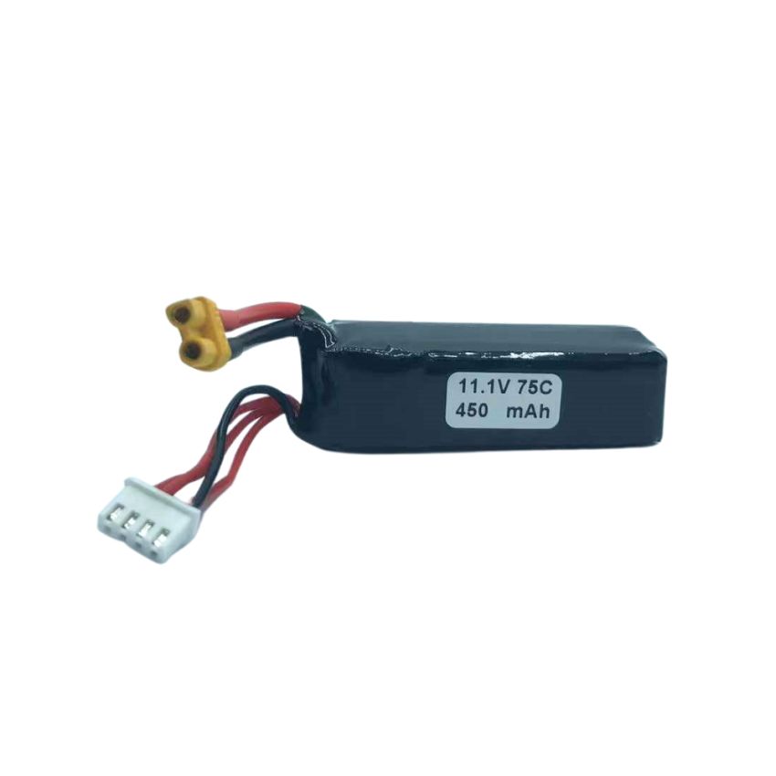 3S Li-Po Battery 75C, 450mAh, 11.1V