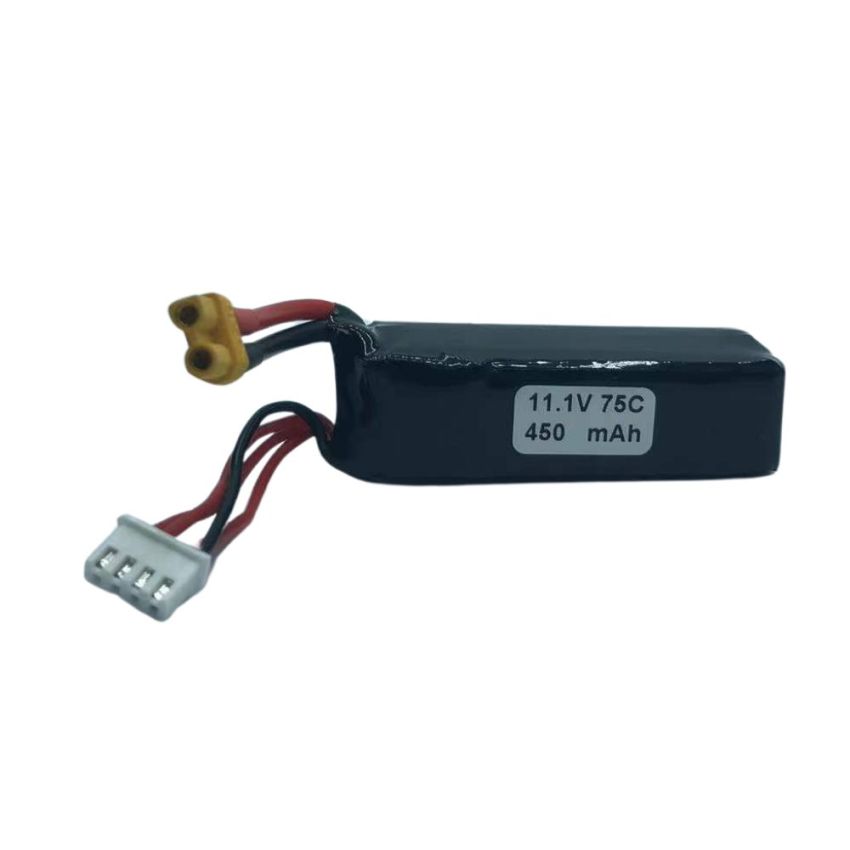 3S Li-Po Battery 75C, 450mAh, 11.1V