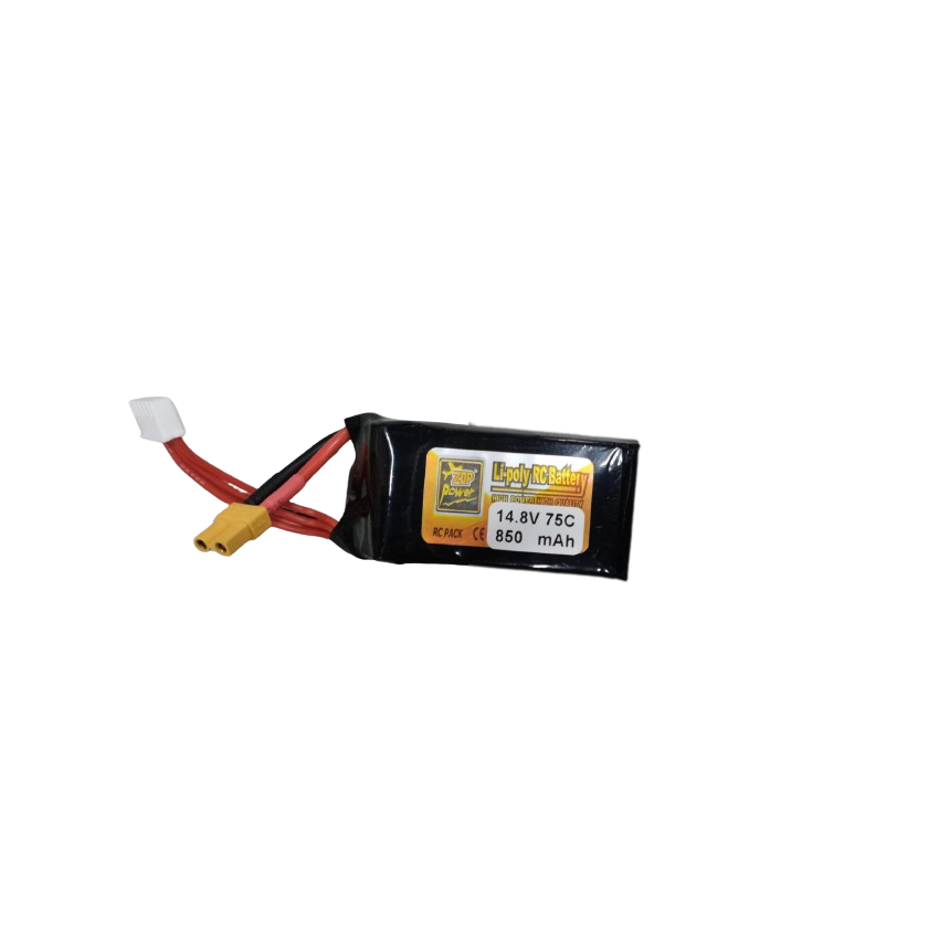 4S Li-Po Battery 75C, 850mAh, 14.8V