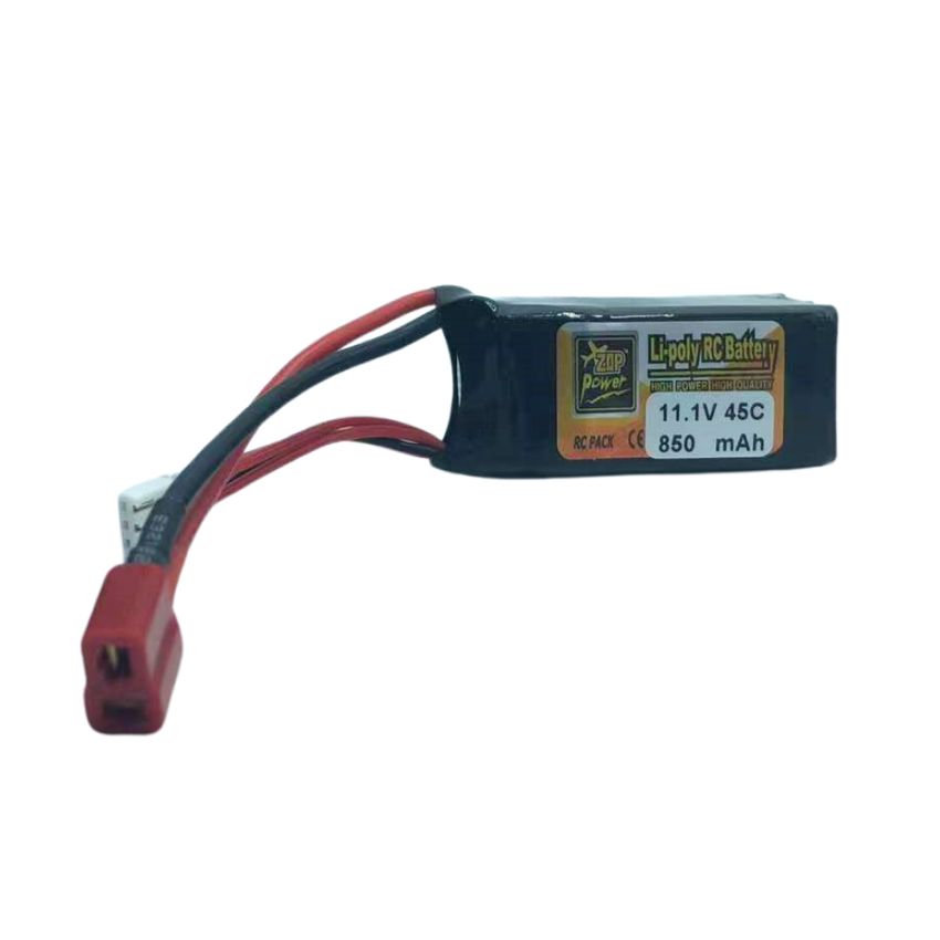 3S Li-Po Battery 45C, 850mAh, 11.1V