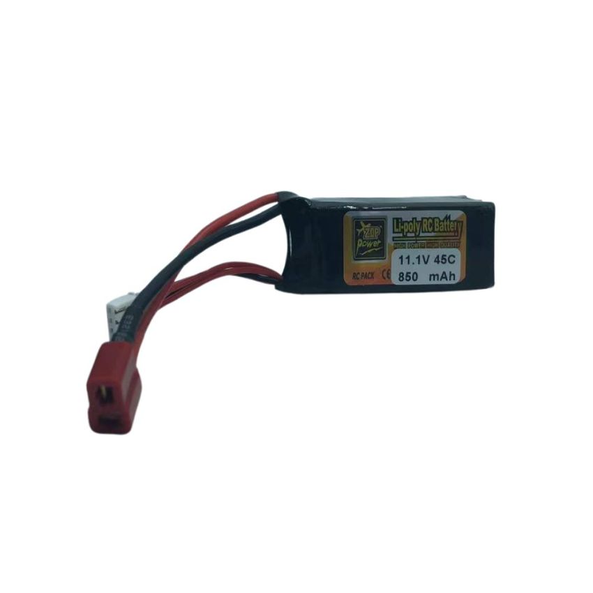3S Li-Po Battery 45C, 850mAh, 11.1V