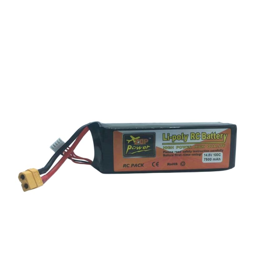 4S Li-Po Battery 100C, 7500mAh, 14.8V