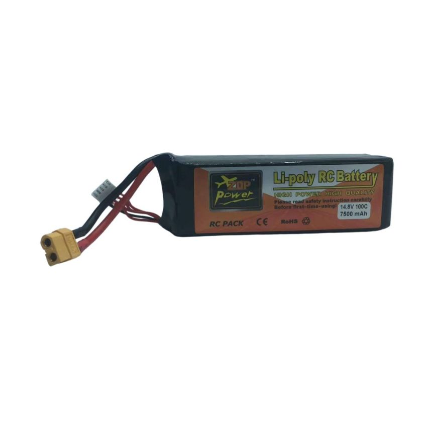 4S Li-Po Battery 100C, 7500mAh, 14.8V