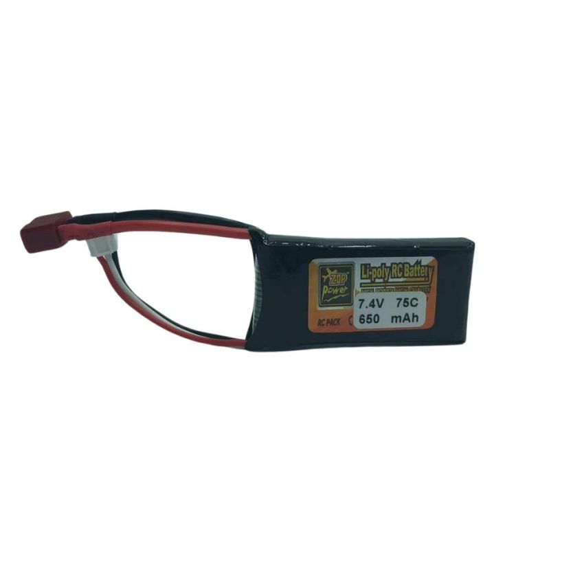 2S Li-Po Battery 75C, 650mAh, 7.4V