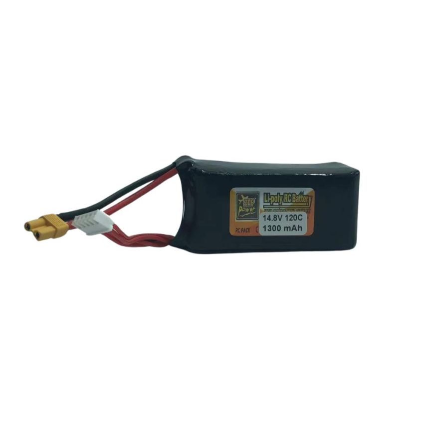 4S Li-Po Battery 120C, 1300mAh, 14.8V