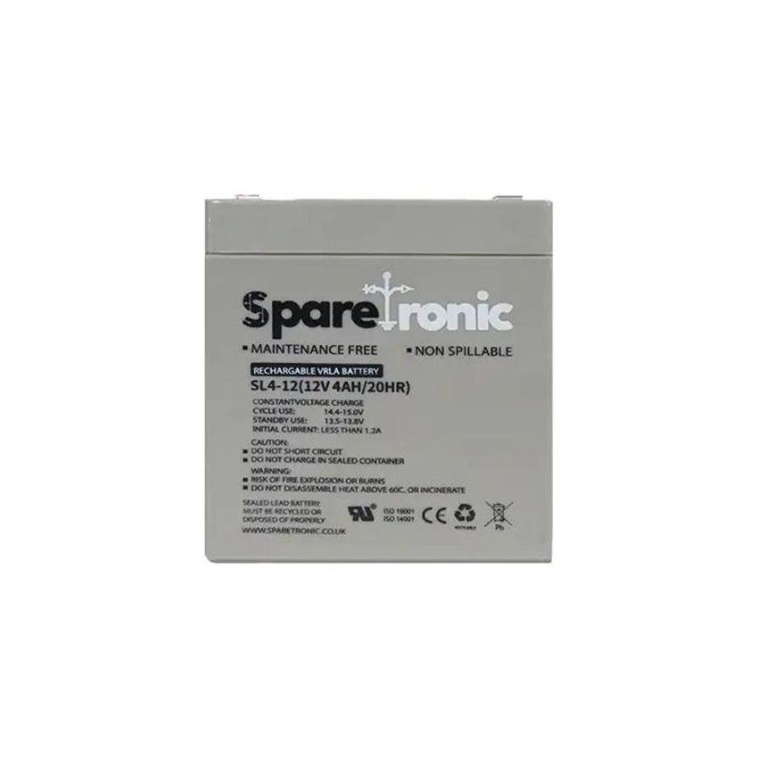 SL4-12 - Sparetronics, 4Ah, 12V, Lead-Acid Battery